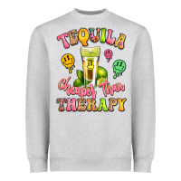 Heather Grey tequila cheaper than therapy Heavyweight Sweatshirt - LillyAllenDesigns
