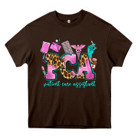 Chocolate Brown pca patient care assistant Heavy Core Tee - AdoDesignShop