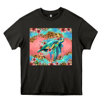 Asphalt floral turtle Heavy Core Tee - Jasminsmagicworld