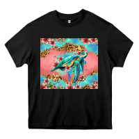Black floral turtle Heavy Core Tee - Jasminsmagicworld