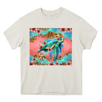 Cream floral turtle Heavy Core Tee - Jasminsmagicworld