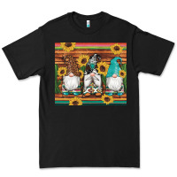 Western Gnomes Cactus Sunflowers Serape Wooden Leopard Gemstone Premium Tee | Teevron