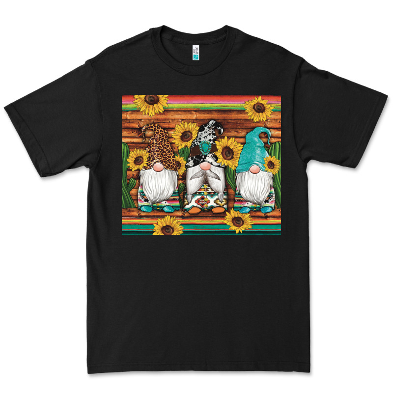 Western Gnomes Cactus Sunflowers Serape Wooden Leopard Gemstone Premium Tee by Artiststas | Teevron