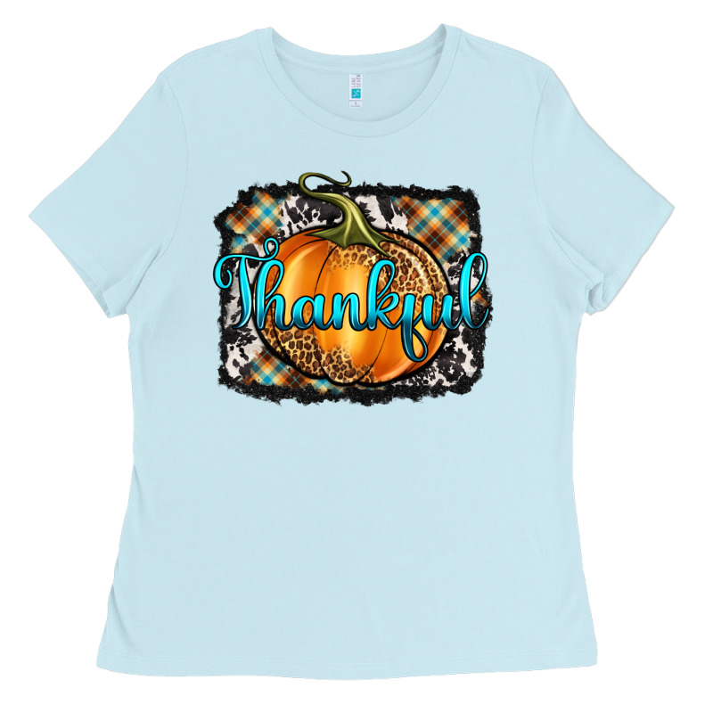Thankful Pumpkin Ladies Tee by Artiststas | Teevron
