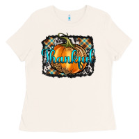 Bone Thankful Pumpkin Ladies Tee - Artiststas