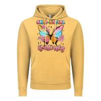 Vintage Mustard anti social butterfly Vintage Hoodie - MaliasSmallBusiness