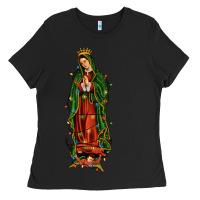 Black christmas our lady of guadalupe Ladies Tee - JahusDesignShop