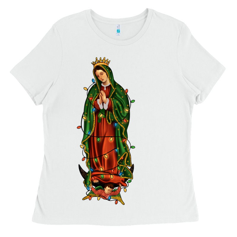 Christmas Our Lady Of Guadalupe Ladies Tee by JahusDesignShop | Teevron