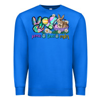 True Royal Peace love Easter Day Premium Sweatshirt - CowGirlArtShop