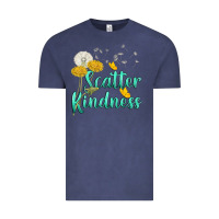 Vintage Denim scatter kindness Vintage Tee - NancyCooperArtShop