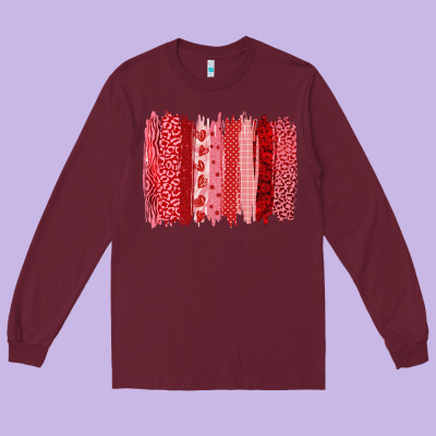 Valentine's Day Long Sleeve Tee Designed By Ranaportraitstore