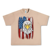 Burro American flag eagle Urban Heavy Tee - MaliasSmallBusiness