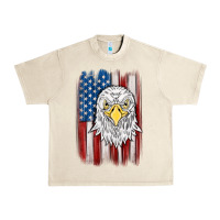 Sandshell American flag eagle Urban Heavy Tee - MaliasSmallBusiness