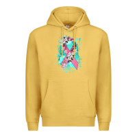 Antique Gold cancer ribbon Premium Hoodie - CowGirlArtShop