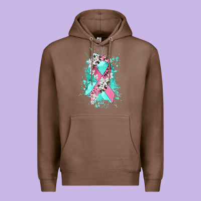 Cancer Ribbon Premium Hoodie Designed By Cowgirlartshop