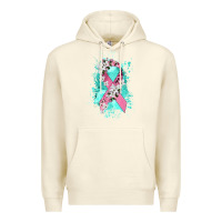 Sandshell cancer ribbon Premium Hoodie - CowGirlArtShop