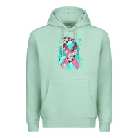 Seafoam cancer ribbon Premium Hoodie - CowGirlArtShop