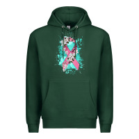 Sports Green cancer ribbon Premium Hoodie - CowGirlArtShop