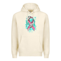 Tofu cancer ribbon Premium Hoodie - CowGirlArtShop