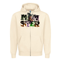 Sandshell Momster with witch Zipper Hoodie - NancyCooperArtShop
