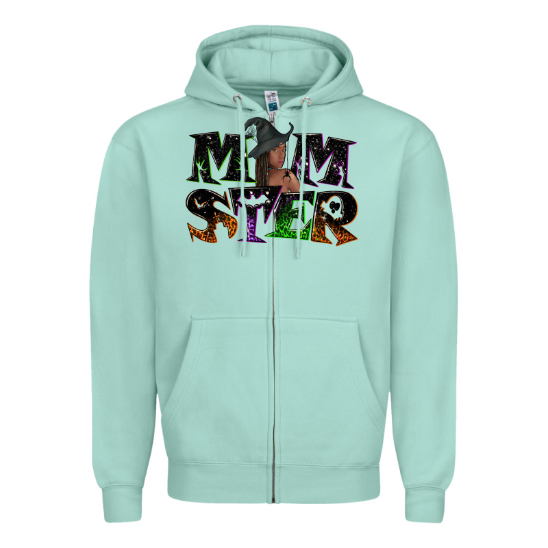 Momster With Witch Zipper Hoodie by NancyCooperArtShop | Teevron