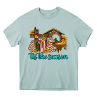 Arona tis the seasin with christmas cake abd jesus Heavy Core Tee - AdoDesignShop