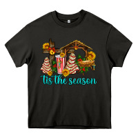Asphalt tis the seasin with christmas cake abd jesus Heavy Core Tee - AdoDesignShop