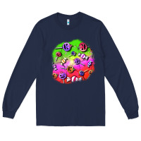 Navy halloween candy  patches Long Sleeve Tee - BundleAndBundleShop