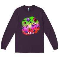 Plum halloween candy  patches Long Sleeve Tee - BundleAndBundleShop