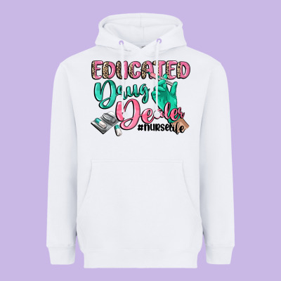 Educated Drug Dealer Nurse Life Heavyweight Hoodie Designed By Cowgirlartshop