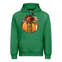 Emerald floral pumpkin Urban Hoodie - BundleAndBundleShop
