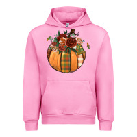 Fuchsia Pink floral pumpkin Urban Hoodie - BundleAndBundleShop