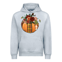 Heather Grey floral pumpkin Urban Hoodie - BundleAndBundleShop