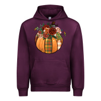 Mauve Wine floral pumpkin Urban Hoodie - BundleAndBundleShop