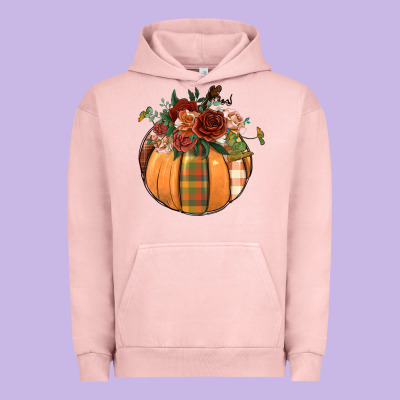 Floral Pumpkin Urban Hoodie Designed By Bundleandbundleshop