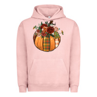 Pigment Salmon floral pumpkin Urban Hoodie - BundleAndBundleShop