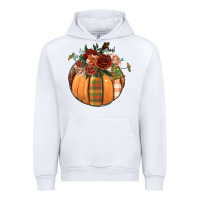 White floral pumpkin Urban Hoodie - BundleAndBundleShop