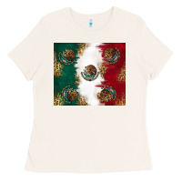 Bone Mexican Flag Ladies Tee - RanaPortraitStore