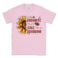 Bubblegum Pink my favorite people call me grandma Classic Tee - MaliasSmallBusiness
