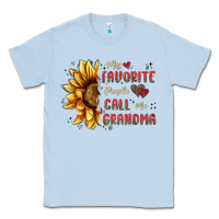 Dusty Blue my favorite people call me grandma Classic Tee - MaliasSmallBusiness