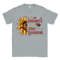 Heather Grey my favorite people call me grandma Classic Tee - MaliasSmallBusiness