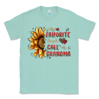 Seafoam my favorite people call me grandma Classic Tee - MaliasSmallBusiness