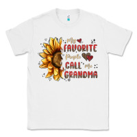 White my favorite people call me grandma Classic Tee - MaliasSmallBusiness