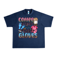 Navy coffee scrubs and rubber gloves Urban Heavy Tee - NancyCooperArtShop