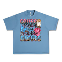 Pebble Blue coffee scrubs and rubber gloves Urban Heavy Tee - NancyCooperArtShop