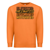 Carrot Elevated melanated educated motivated Premium Sweatshirt - HowdyJamesFarm