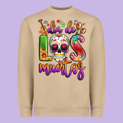 Dia De Los Muertos Heavyweight Sweatshirt Designed By Lillyallendesigns