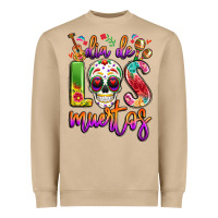 Mushroom dia de los muertos Heavyweight Sweatshirt - LillyAllenDesigns