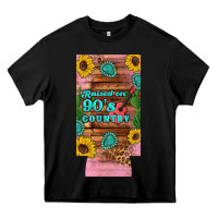Black raised 90's country guitar cactus sunflower's 12 oz can cooler  (slim) Heavy Core Tee - Artiststas