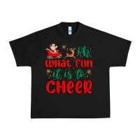 Black oh what fun it is to cheer Urban Heavy Tee - MaliasSmallBusiness